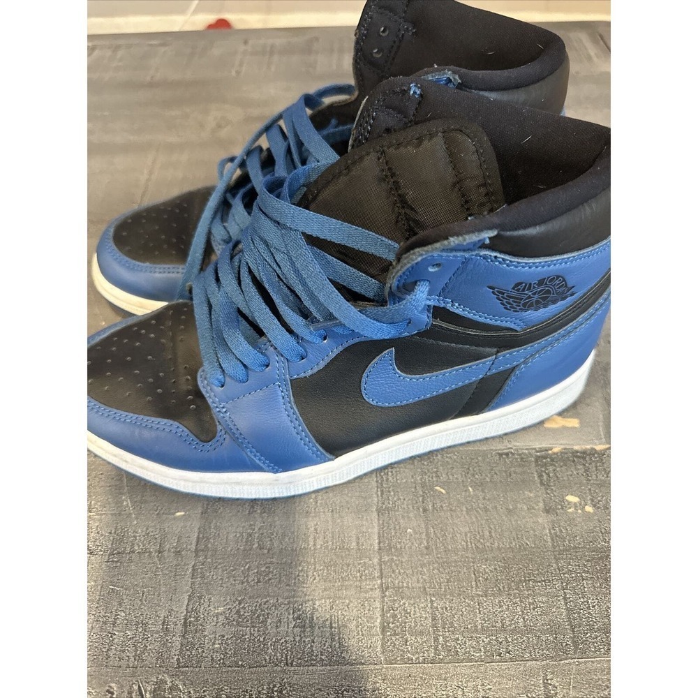 Authentic Nike Air Jordan 1 Retro High OG Dark Marina Blue 555088-404 M Size 8.5